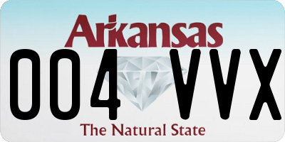 AR license plate 004VVX
