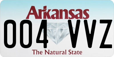 AR license plate 004VVZ