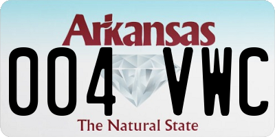 AR license plate 004VWC