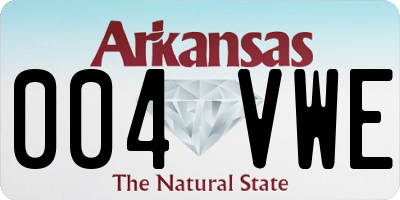 AR license plate 004VWE