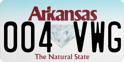 AR license plate 004VWG