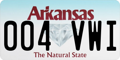 AR license plate 004VWI