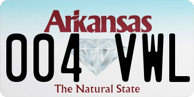 AR license plate 004VWL