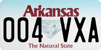 AR license plate 004VXA