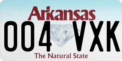 AR license plate 004VXK