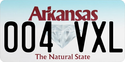 AR license plate 004VXL