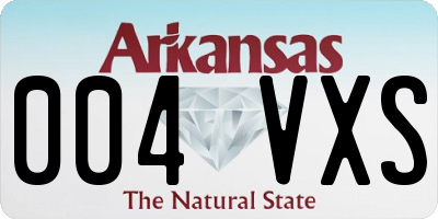 AR license plate 004VXS