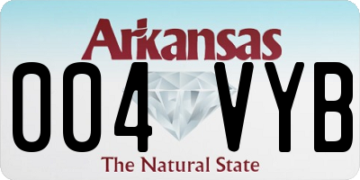 AR license plate 004VYB