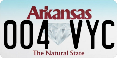 AR license plate 004VYC