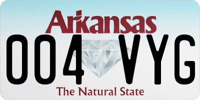 AR license plate 004VYG
