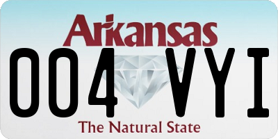 AR license plate 004VYI