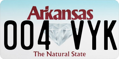 AR license plate 004VYK