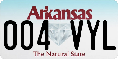 AR license plate 004VYL