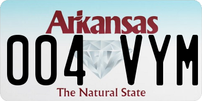 AR license plate 004VYM