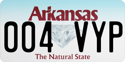 AR license plate 004VYP