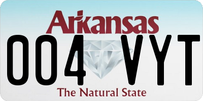 AR license plate 004VYT