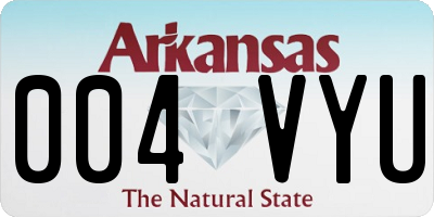 AR license plate 004VYU