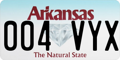 AR license plate 004VYX