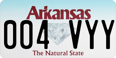 AR license plate 004VYY