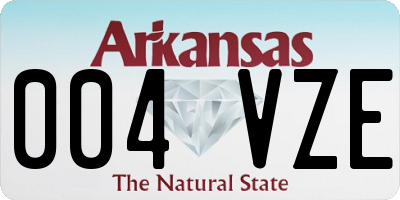 AR license plate 004VZE
