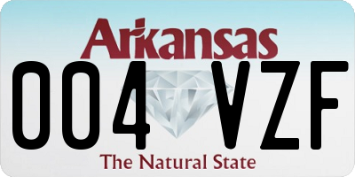 AR license plate 004VZF