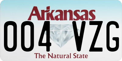 AR license plate 004VZG