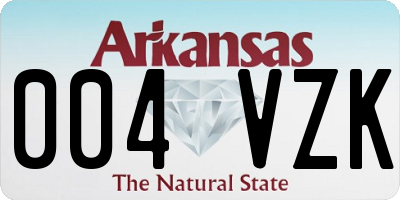AR license plate 004VZK