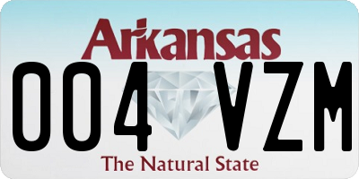 AR license plate 004VZM