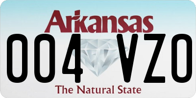 AR license plate 004VZO