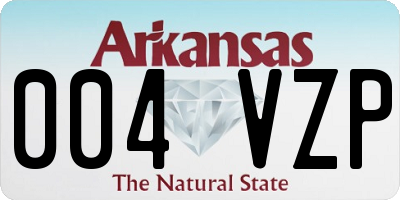 AR license plate 004VZP