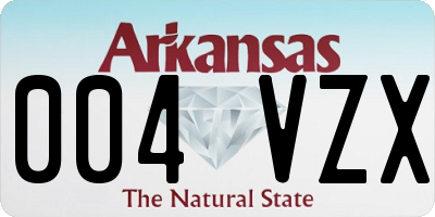 AR license plate 004VZX