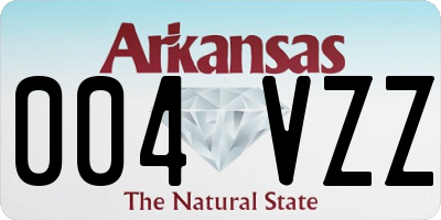AR license plate 004VZZ