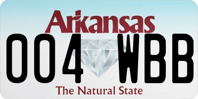 AR license plate 004WBB