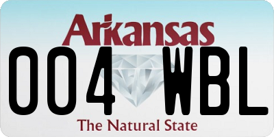 AR license plate 004WBL