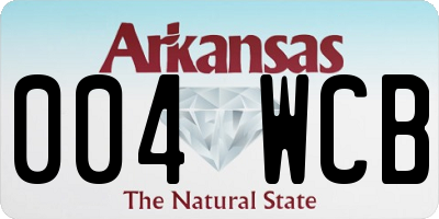 AR license plate 004WCB