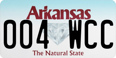 AR license plate 004WCC