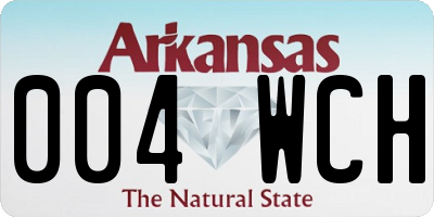 AR license plate 004WCH