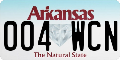 AR license plate 004WCN