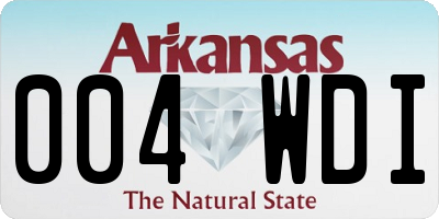 AR license plate 004WDI