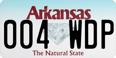 AR license plate 004WDP