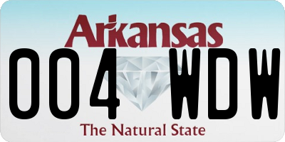 AR license plate 004WDW