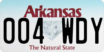 AR license plate 004WDY
