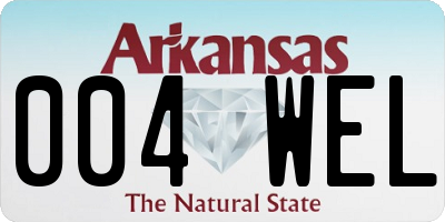 AR license plate 004WEL