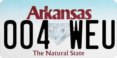 AR license plate 004WEU