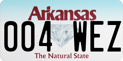 AR license plate 004WEZ