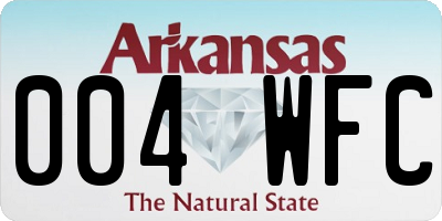 AR license plate 004WFC