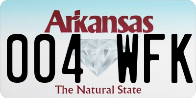 AR license plate 004WFK