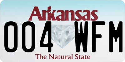 AR license plate 004WFM