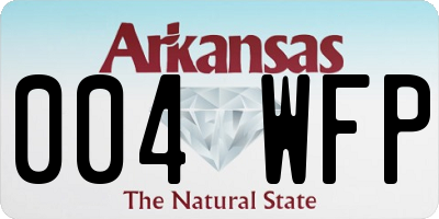 AR license plate 004WFP