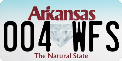 AR license plate 004WFS